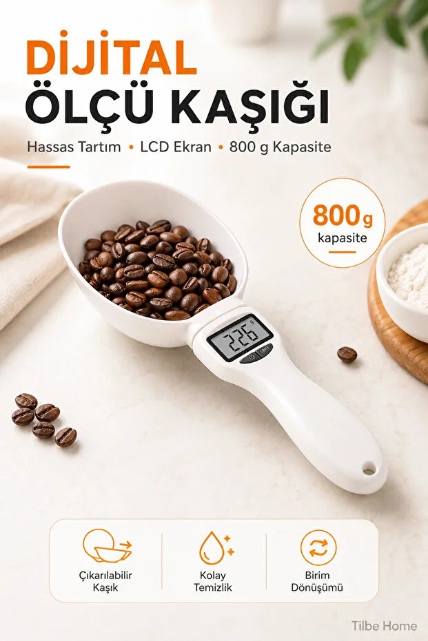 DİJİTAL HASSAS TARTILI ÖLÇÜ KAŞIĞI